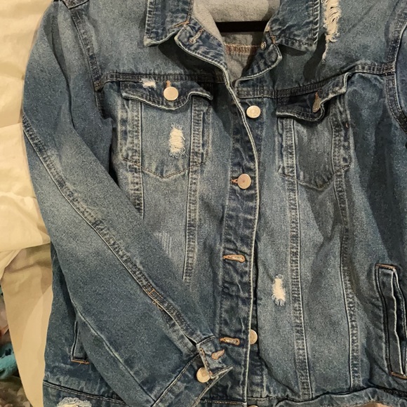 Basic Denim Wax Jean Jacket - Picture 3 of 6